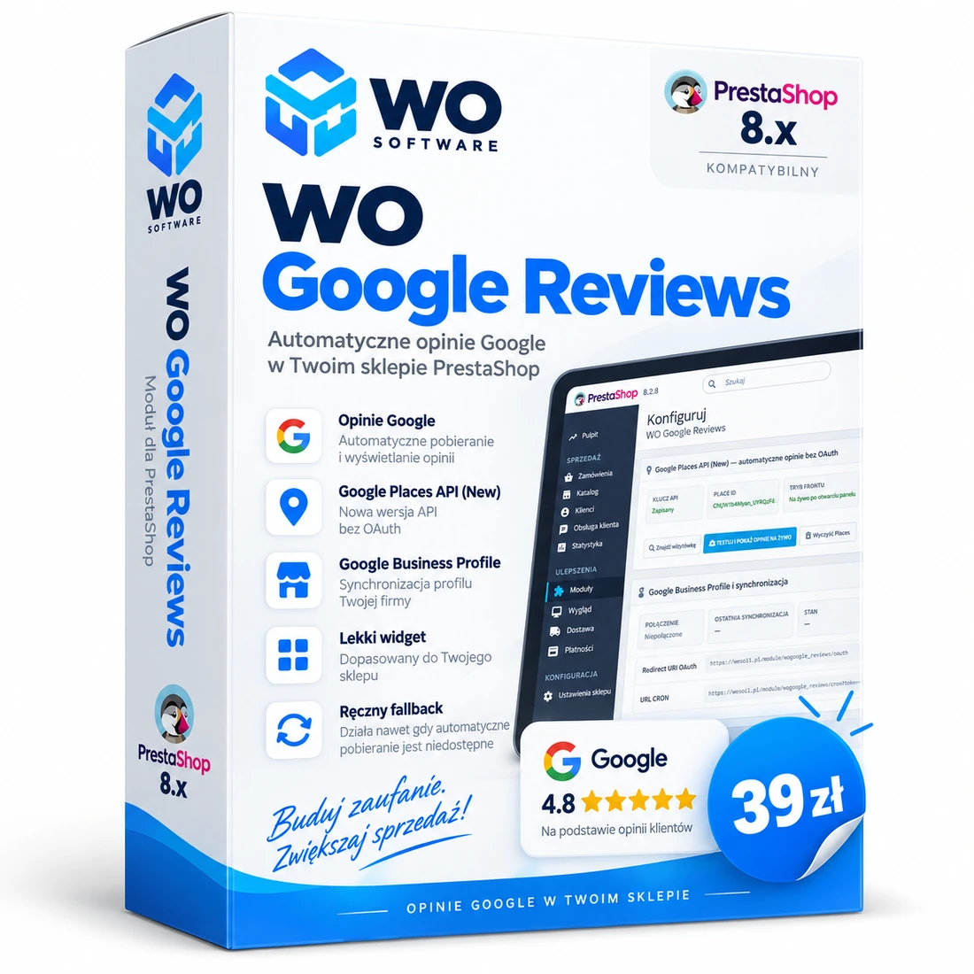 WO Google Reviews — Okładka produktu